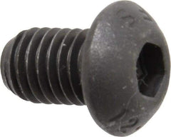 Value Collection - M8x1.25 Metric Coarse Hex Socket Drive, Button Screw - Grade 12.9 Alloy Steel, Black Oxide Finish, Fully Threaded, 12mm Length Under Head - Apex Tool & Supply