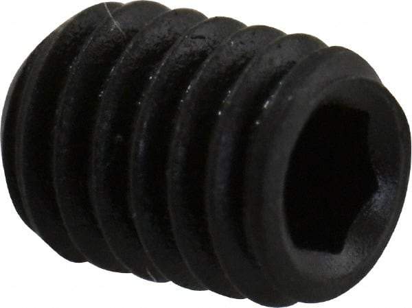 Value Collection - M3x0.50 Metric Coarse, 4mm OAL, Cup Point Set Screw - Grade 14.9 (45H) Alloy Steel, 1.5mm Key - Apex Tool & Supply
