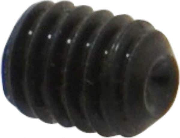 Value Collection - M4x0.70 Metric Coarse, 5mm OAL, Cup Point Set Screw - Grade 14.9 (45H) Alloy Steel, 2mm Key - Apex Tool & Supply