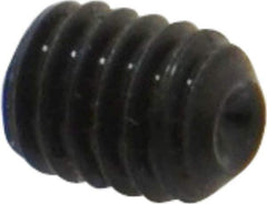 Value Collection - M4x0.70 Metric Coarse, 5mm OAL, Cup Point Set Screw - Grade 14.9 (45H) Alloy Steel, 2mm Key - Apex Tool & Supply