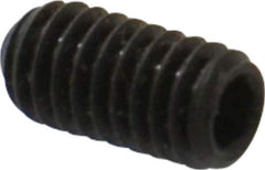 Value Collection - M4x0.70 Metric Coarse, 8mm OAL, Cup Point Set Screw - Grade 14.9 (45H) Alloy Steel, 2mm Key - Apex Tool & Supply