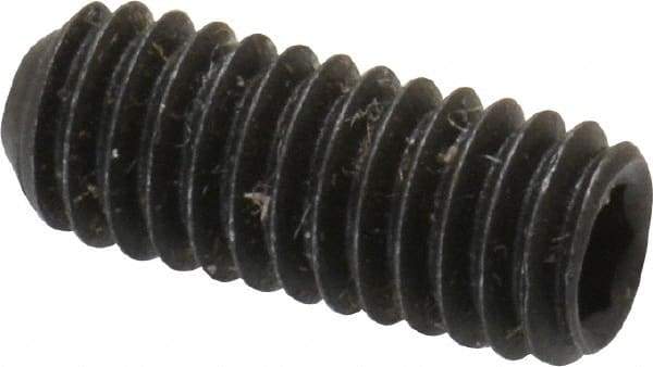 Value Collection - M4x0.70 Metric Coarse, 10mm OAL, Cup Point Set Screw - Grade 14.9 (45H) Alloy Steel, 2mm Key - Apex Tool & Supply