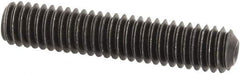 Value Collection - M4x0.70 Metric Coarse, 20mm OAL, Cup Point Set Screw - Grade 14.9 (45H) Alloy Steel, 2mm Key - Apex Tool & Supply