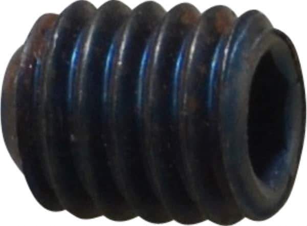 Value Collection - M5x0.80 Metric Coarse, 6mm OAL, Cup Point Set Screw - Grade 14.9 (45H) Alloy Steel, 2.5mm Key - Apex Tool & Supply