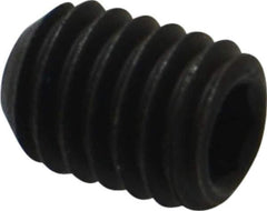 Value Collection - M6x1.00 Metric Coarse, 8mm OAL, Cup Point Set Screw - Grade 14.9 (45H) Alloy Steel, 3mm Key - Apex Tool & Supply