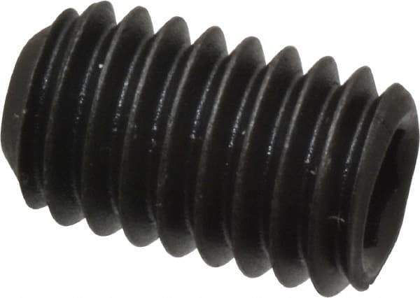 Value Collection - M6x1.00 Metric Coarse, 10mm OAL, Cup Point Set Screw - Grade 14.9 (45H) Alloy Steel, 3mm Key - Apex Tool & Supply