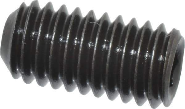 Value Collection - M6x1.00 Metric Coarse, 12mm OAL, Cup Point Set Screw - Grade 14.9 (45H) Alloy Steel, 3mm Key - Apex Tool & Supply