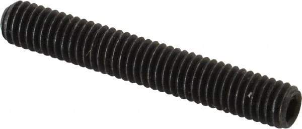 Value Collection - M6x1.00 Metric Coarse, 40mm OAL, Cup Point Set Screw - Grade 14.9 (45H) Alloy Steel, 3mm Key - Apex Tool & Supply