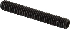 Value Collection - M6x1.00 Metric Coarse, 40mm OAL, Cup Point Set Screw - Grade 14.9 (45H) Alloy Steel, 3mm Key - Apex Tool & Supply
