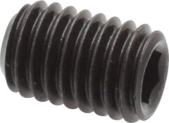 Value Collection - M8x1.25 Metric Coarse, 12mm OAL, Cup Point Set Screw - Grade 14.9 (45H) Alloy Steel, 4mm Key - Apex Tool & Supply