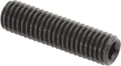 Value Collection - M8x1.25 Metric Coarse, 30mm OAL, Cup Point Set Screw - Grade 14.9 (45H) Alloy Steel, 4mm Key - Apex Tool & Supply