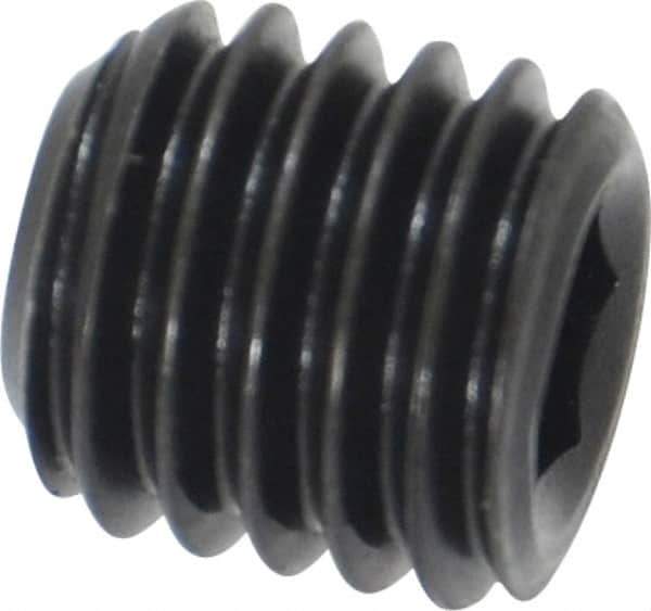 Value Collection - M10x1.50 Metric Coarse, 10mm OAL, Cup Point Set Screw - Grade 14.9 (45H) Alloy Steel, 5mm Key - Apex Tool & Supply
