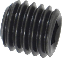 Value Collection - M10x1.50 Metric Coarse, 10mm OAL, Cup Point Set Screw - Grade 14.9 (45H) Alloy Steel, 5mm Key - Apex Tool & Supply