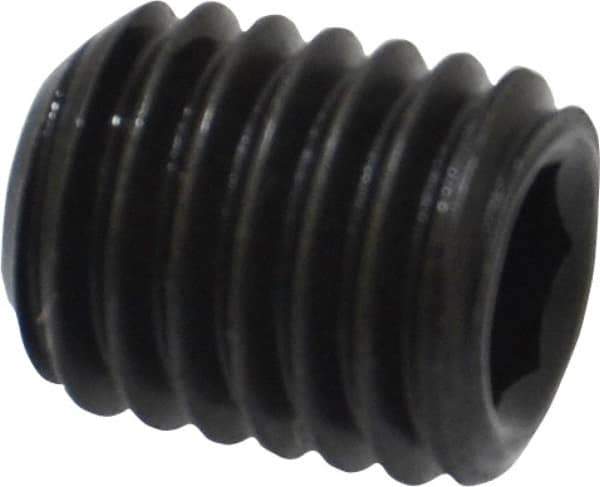 Value Collection - M10x1.50 Metric Coarse, 12mm OAL, Cup Point Set Screw - Grade 14.9 (45H) Alloy Steel, 5mm Key - Apex Tool & Supply