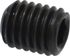 Value Collection - M10x1.50 Metric Coarse, 12mm OAL, Cup Point Set Screw - Grade 14.9 (45H) Alloy Steel, 5mm Key - Apex Tool & Supply