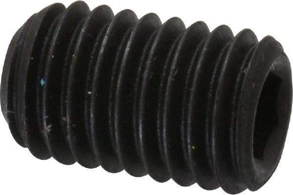 Value Collection - M10x1.50 Metric Coarse, 16mm OAL, Cup Point Set Screw - Grade 14.9 (45H) Alloy Steel, 5mm Key - Apex Tool & Supply
