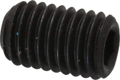 Value Collection - M10x1.50 Metric Coarse, 16mm OAL, Cup Point Set Screw - Grade 14.9 (45H) Alloy Steel, 5mm Key - Apex Tool & Supply