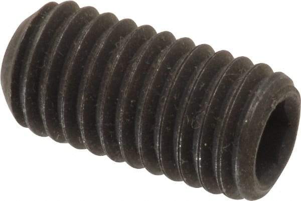 Value Collection - M10x1.50 Metric Coarse, 20mm OAL, Cup Point Set Screw - Grade 14.9 (45H) Alloy Steel, 5mm Key - Apex Tool & Supply