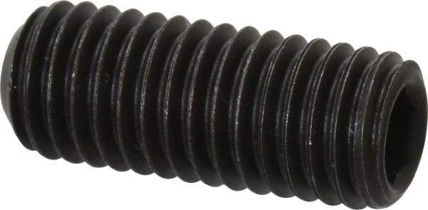 Value Collection - M10x1.50 Metric Coarse, 25mm OAL, Cup Point Set Screw - Grade 14.9 (45H) Alloy Steel, 5mm Key - Apex Tool & Supply