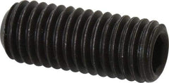 Value Collection - M10x1.50 Metric Coarse, 25mm OAL, Cup Point Set Screw - Grade 14.9 (45H) Alloy Steel, 5mm Key - Apex Tool & Supply