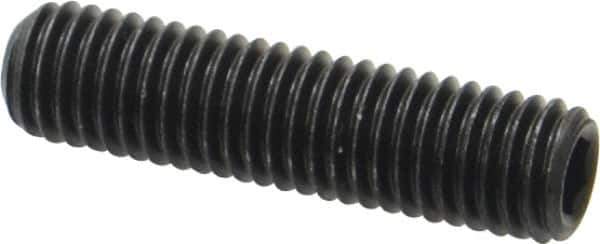 Value Collection - M10x1.50 Metric Coarse, 40mm OAL, Cup Point Set Screw - Grade 14.9 (45H) Alloy Steel, 5mm Key - Apex Tool & Supply