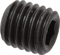Value Collection - M12x1.75 Metric Coarse, 12mm OAL, Cup Point Set Screw - Grade 14.9 (45H) Alloy Steel, 6mm Key - Apex Tool & Supply