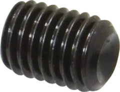 Value Collection - M12x1.75 Metric Coarse, 16mm OAL, Cup Point Set Screw - Grade 14.9 (45H) Alloy Steel, 6mm Key - Apex Tool & Supply