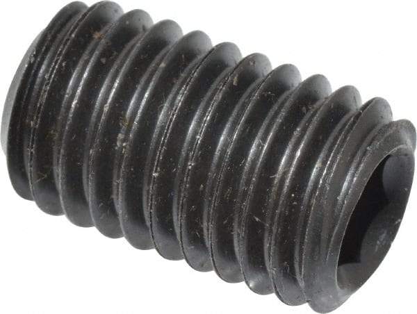 Value Collection - M12x1.75 Metric Coarse, 20mm OAL, Cup Point Set Screw - Grade 14.9 (45H) Alloy Steel, 6mm Key - Apex Tool & Supply