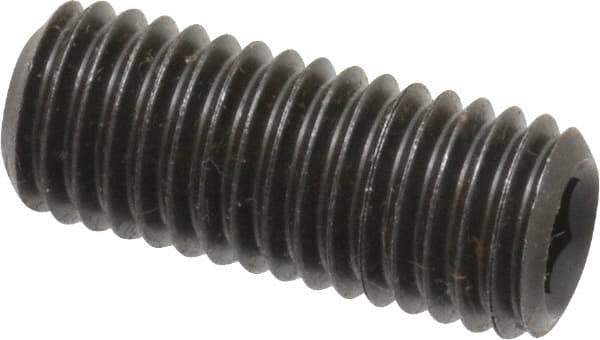 Value Collection - M12x1.75 Metric Coarse, 30mm OAL, Cup Point Set Screw - Grade 14.9 (45H) Alloy Steel, 6mm Key - Apex Tool & Supply