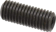 Value Collection - M12x1.75 Metric Coarse, 30mm OAL, Cup Point Set Screw - Grade 14.9 (45H) Alloy Steel, 6mm Key - Apex Tool & Supply