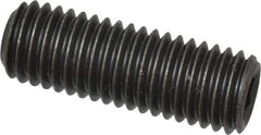 Value Collection - M12x1.75 Metric Coarse, 35mm OAL, Cup Point Set Screw - Grade 14.9 (45H) Alloy Steel, 6mm Key - Apex Tool & Supply