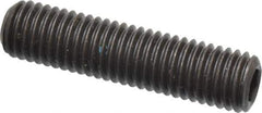 Value Collection - M12x1.75 Metric Coarse, 50mm OAL, Cup Point Set Screw - Grade 14.9 (45H) Alloy Steel, 6mm Key - Apex Tool & Supply