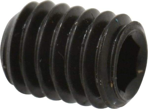 Value Collection - M3x0.50, 4mm OAL, Flat Point Set Screw - Grade 14.9 (45H) Alloy Steel, 1.5mm Key - Apex Tool & Supply