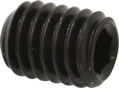 Value Collection - M3x0.50, 4mm OAL, Flat Point Set Screw - Grade 14.9 (45H) Alloy Steel, 1.5mm Key - Apex Tool & Supply