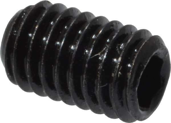 Value Collection - M3x0.50, 5mm OAL, Flat Point Set Screw - Grade 14.9 (45H) Alloy Steel, 1.5mm Key - Apex Tool & Supply