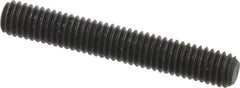 Value Collection - M3x0.50, 20mm OAL, Flat Point Set Screw - Grade 14.9 (45H) Alloy Steel, 1.5mm Key - Apex Tool & Supply