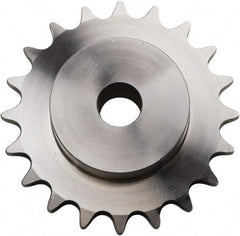 U.S. Tsubaki - 14 Teeth, 3/8" Chain Pitch, Chain Size 35, Plain Bore Sprocket - 1/2" Bore Diam, 1.685" Pitch Diam, 1.87" Outside Diam - Apex Tool & Supply