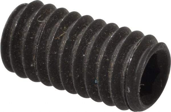 Value Collection - M4x0.70, 8mm OAL, Flat Point Set Screw - Grade 14.9 (45H) Alloy Steel, 2mm Key - Apex Tool & Supply