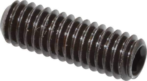 Value Collection - M4x0.70, 12mm OAL, Flat Point Set Screw - Grade 14.9 (45H) Alloy Steel, 2mm Key - Apex Tool & Supply