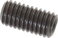 Value Collection - M5x0.80, 10mm OAL, Flat Point Set Screw - Grade 14.9 (45H) Alloy Steel, 2.5mm Key - Apex Tool & Supply