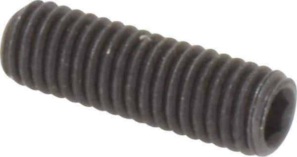 Value Collection - M5x0.80, 16mm OAL, Flat Point Set Screw - Grade 14.9 (45H) Alloy Steel, 2.5mm Key - Apex Tool & Supply