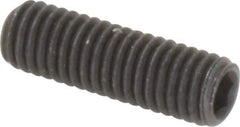 Value Collection - M5x0.80, 16mm OAL, Flat Point Set Screw - Grade 14.9 (45H) Alloy Steel, 2.5mm Key - Apex Tool & Supply