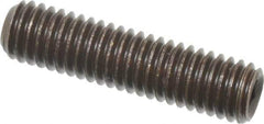 Value Collection - M5x0.80, 20mm OAL, Flat Point Set Screw - Grade 14.9 (45H) Alloy Steel, 2.5mm Key - Apex Tool & Supply
