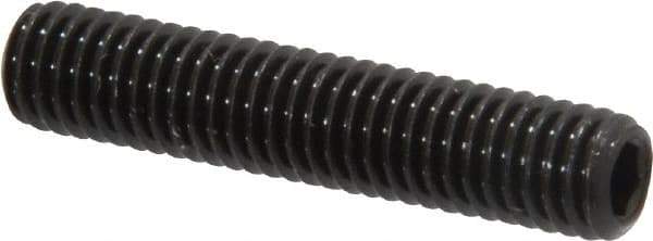 Value Collection - M5x0.80, 25mm OAL, Flat Point Set Screw - Grade 14.9 (45H) Alloy Steel, 2.5mm Key - Apex Tool & Supply