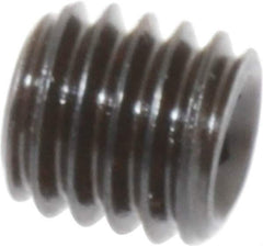 Value Collection - M6x1.00, 6mm OAL, Flat Point Set Screw - Grade 14.9 (45H) Alloy Steel, 3mm Key - Apex Tool & Supply