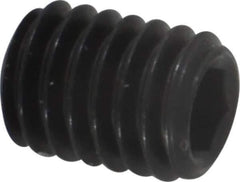 Value Collection - M6x1.00, 8mm OAL, Flat Point Set Screw - Grade 14.9 (45H) Alloy Steel, 3mm Key - Apex Tool & Supply