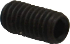 Value Collection - M6x1.00, 12mm OAL, Flat Point Set Screw - Grade 14.9 (45H) Alloy Steel, 3mm Key - Apex Tool & Supply