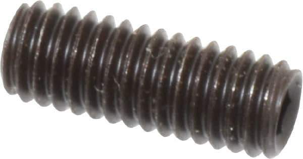 Value Collection - M6x1.00, 16mm OAL, Flat Point Set Screw - Grade 14.9 (45H) Alloy Steel, 3mm Key - Apex Tool & Supply