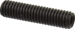 Value Collection - M6x1.00, 25mm OAL, Flat Point Set Screw - Grade 14.9 (45H) Alloy Steel, 3mm Key - Apex Tool & Supply
