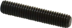 Value Collection - M6x1.00, 30mm OAL, Flat Point Set Screw - Grade 14.9 (45H) Alloy Steel, 3mm Key - Apex Tool & Supply